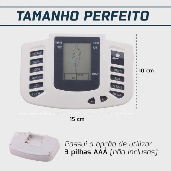 Aparelho Tens E Fes De Fisioterapia Profissional Portátil Q-2498